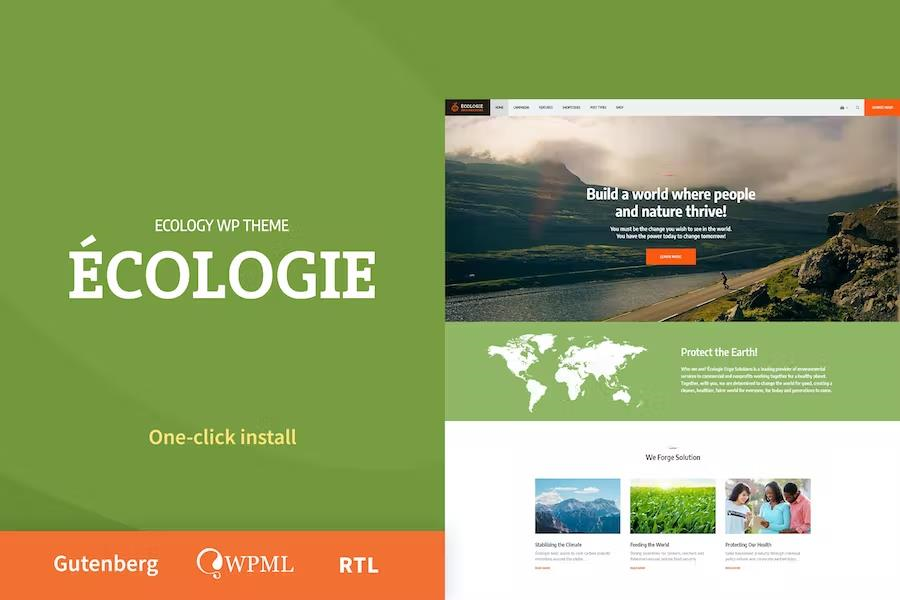 ECOLOGIE – ENVIRONMENTAL NGO & ECOLOGY WORDPRESS THEME